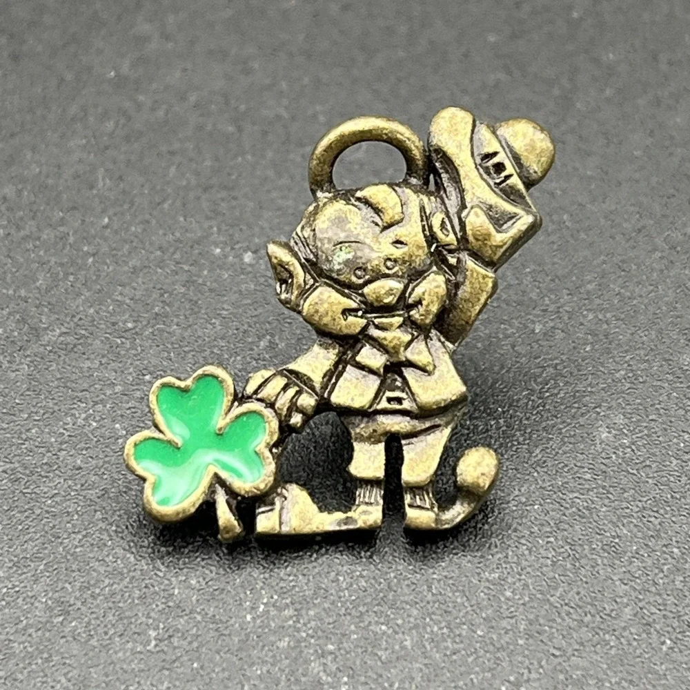 Irish Leprechaun Shamrock Made In The USA Lapel Hat‎ Pin